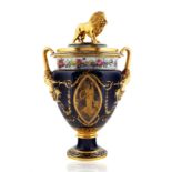 A LIKELY SEVRES PORCELAIN COVERED URN