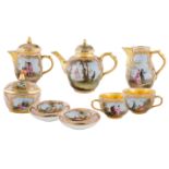 1832-1870 KPM EIGHT-PIECE PORCELAIN SERVICE SET