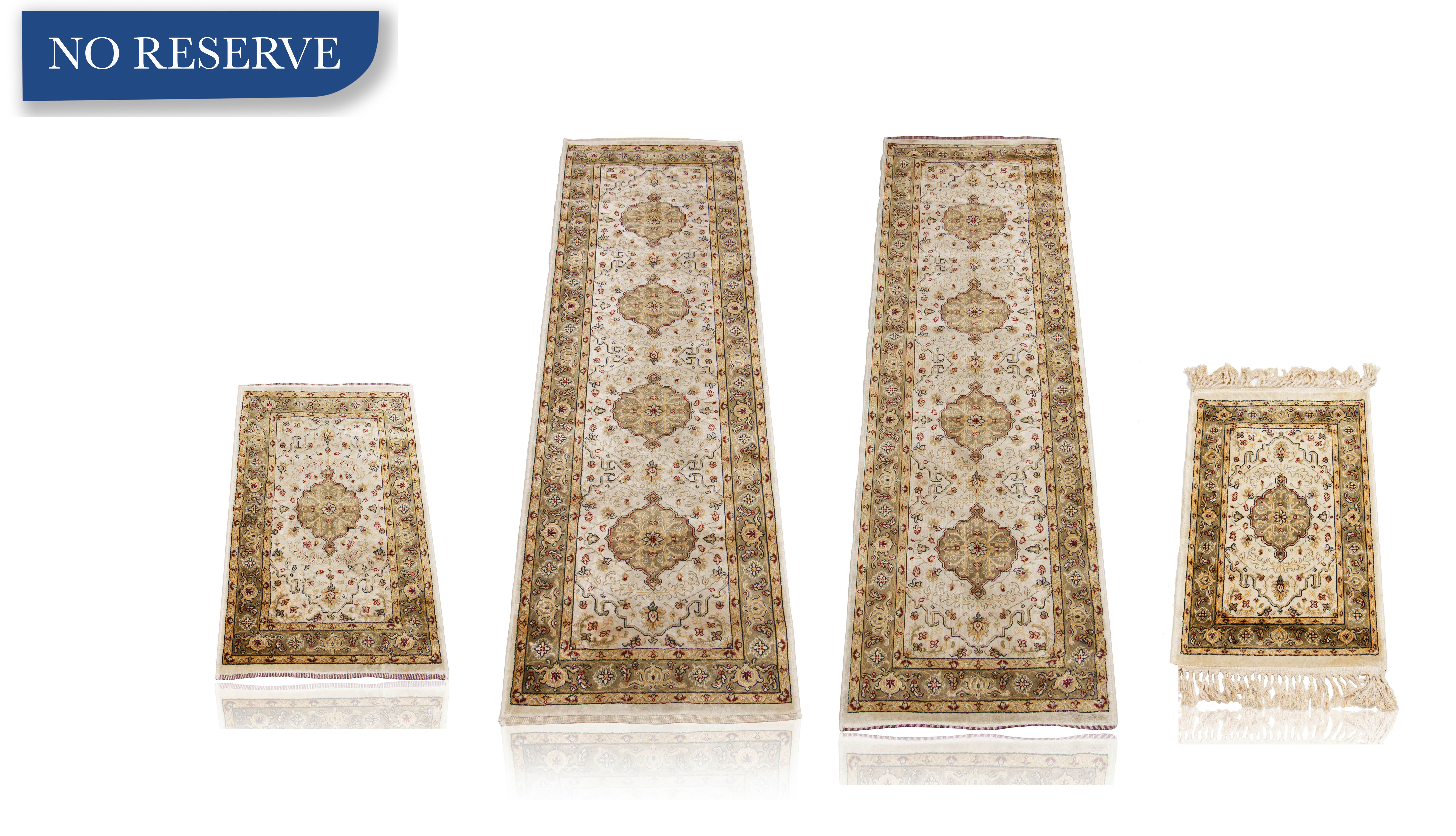 FOUR GERMAN VERONA RUGS, BELGIUM