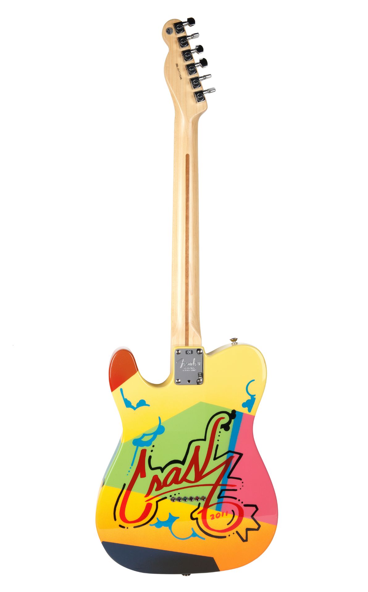 A HAND-PAINTED FENDER TELECASTER BY CRASH [JOHN MATOS] (AMERICAN B. 1961), 2011 - Image 2 of 7