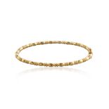 18KT YELLOW GOLD AND CITRINE BRACELET