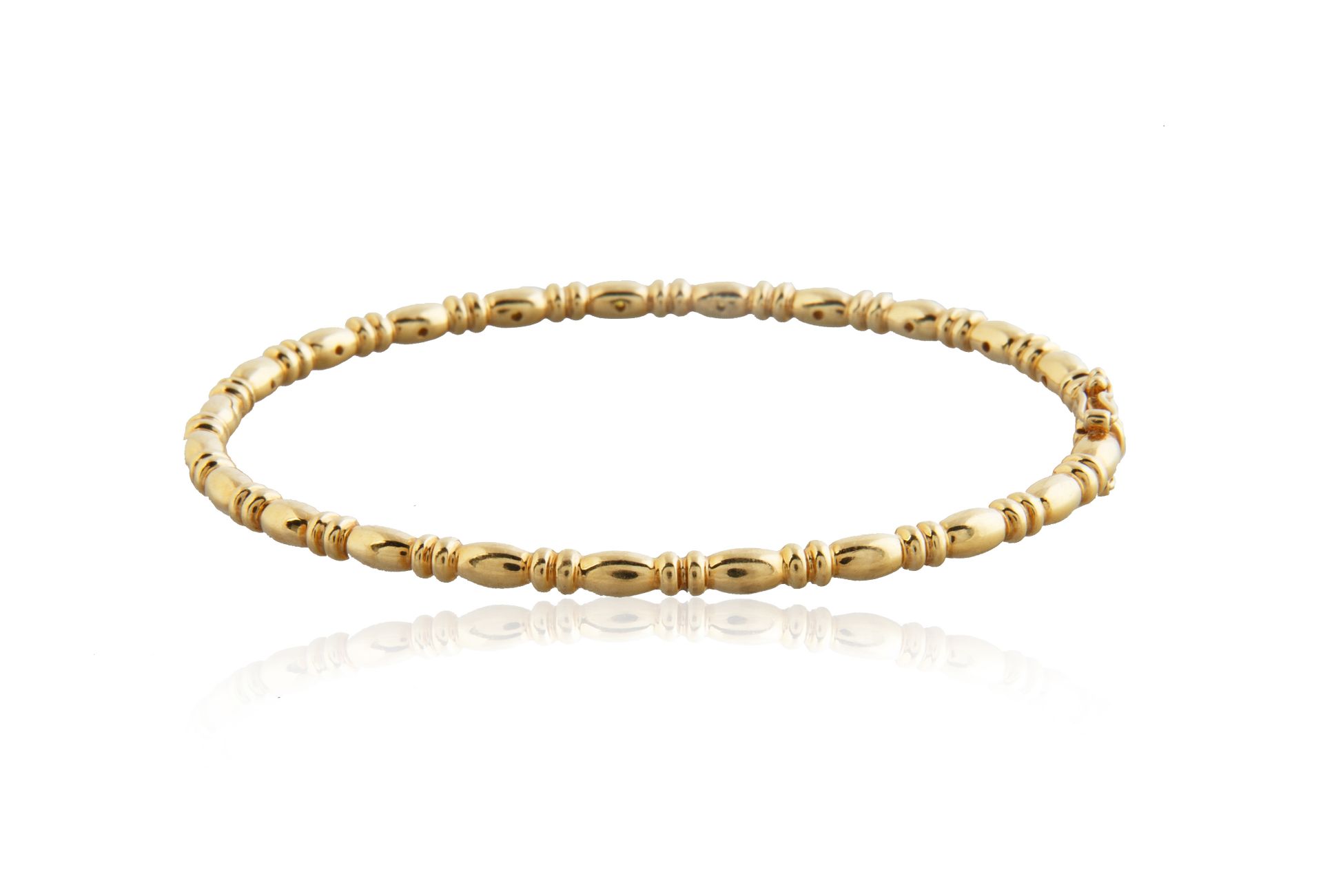 18KT YELLOW GOLD AND CITRINE BRACELET