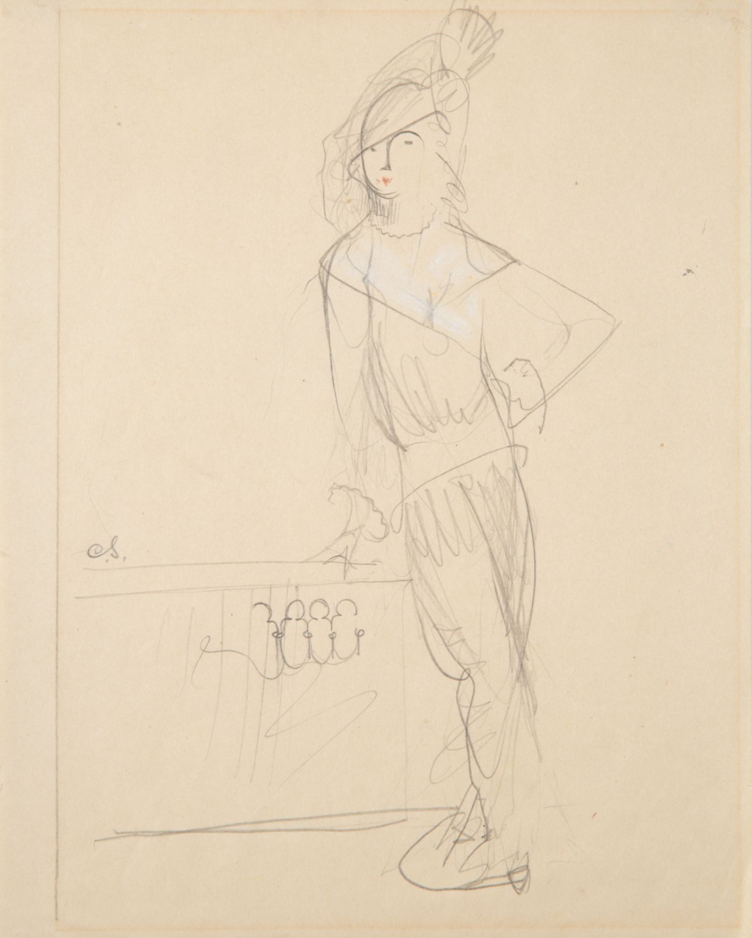 A PAIR OF DRAWINGS BY KARL SPRINGCHORN (AMERICAN 1887-1971) - Image 4 of 6