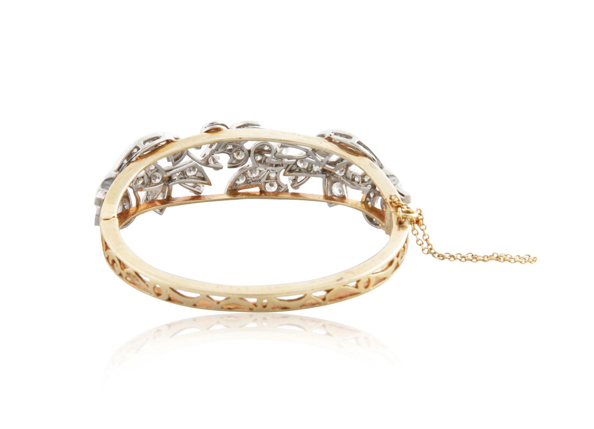 ART-DECO STYLE DIAMOND AND 14KT YELLOW GOLD BRACELET - Image 3 of 5