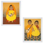 PAIR OF SCREEN PRINTS FROM THE SERIES NINOS MEXICANOS BY GUSTAVO MONTOYA (MEXICAN 1905-2003)