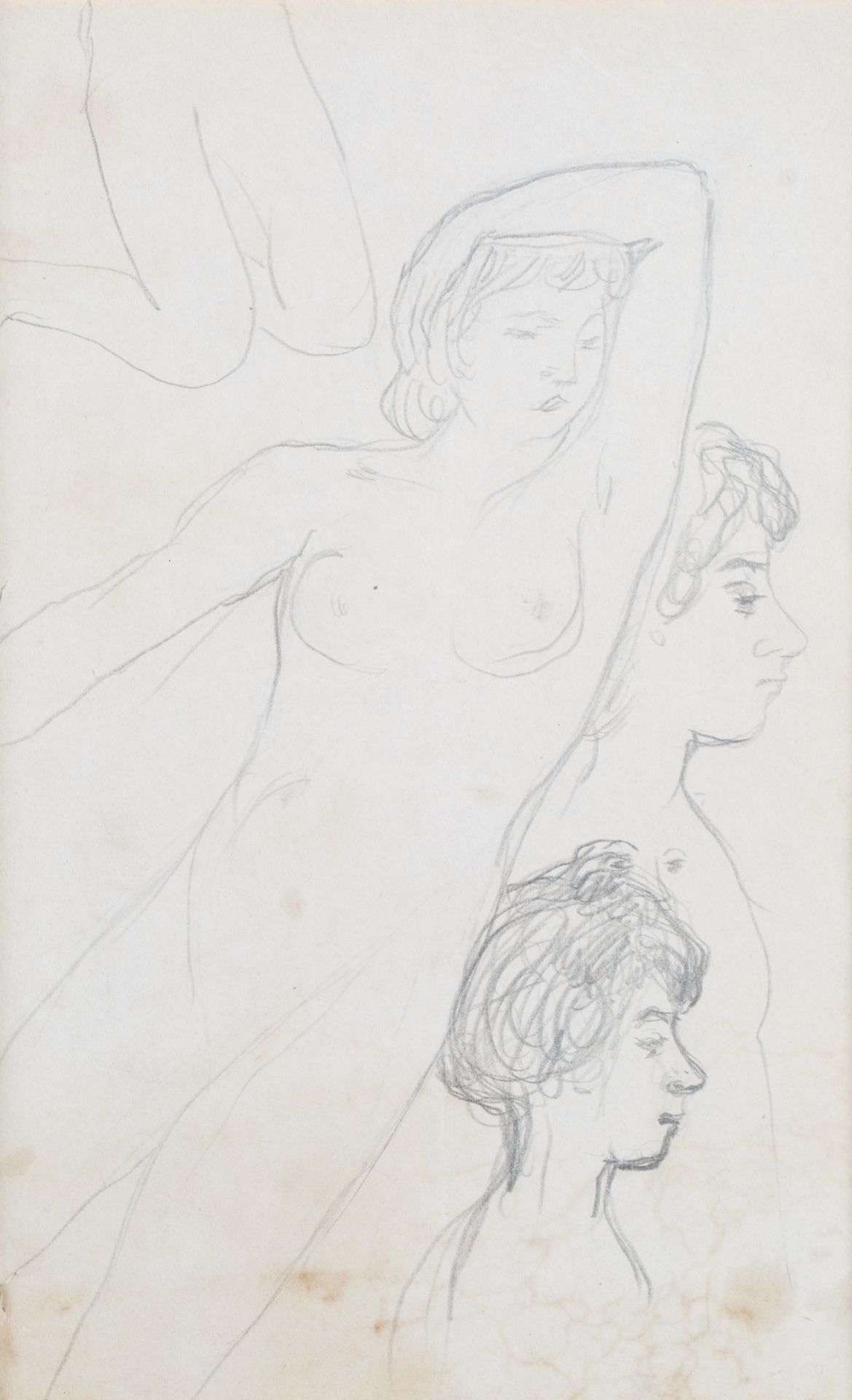 A DOUBLE-SIDED NUDE BY PIERRE BONNARD (FRENCH 1867-1947) - Image 4 of 6