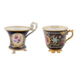 GROUP OF KPM TEA CUPS CIRCA 1832-1870