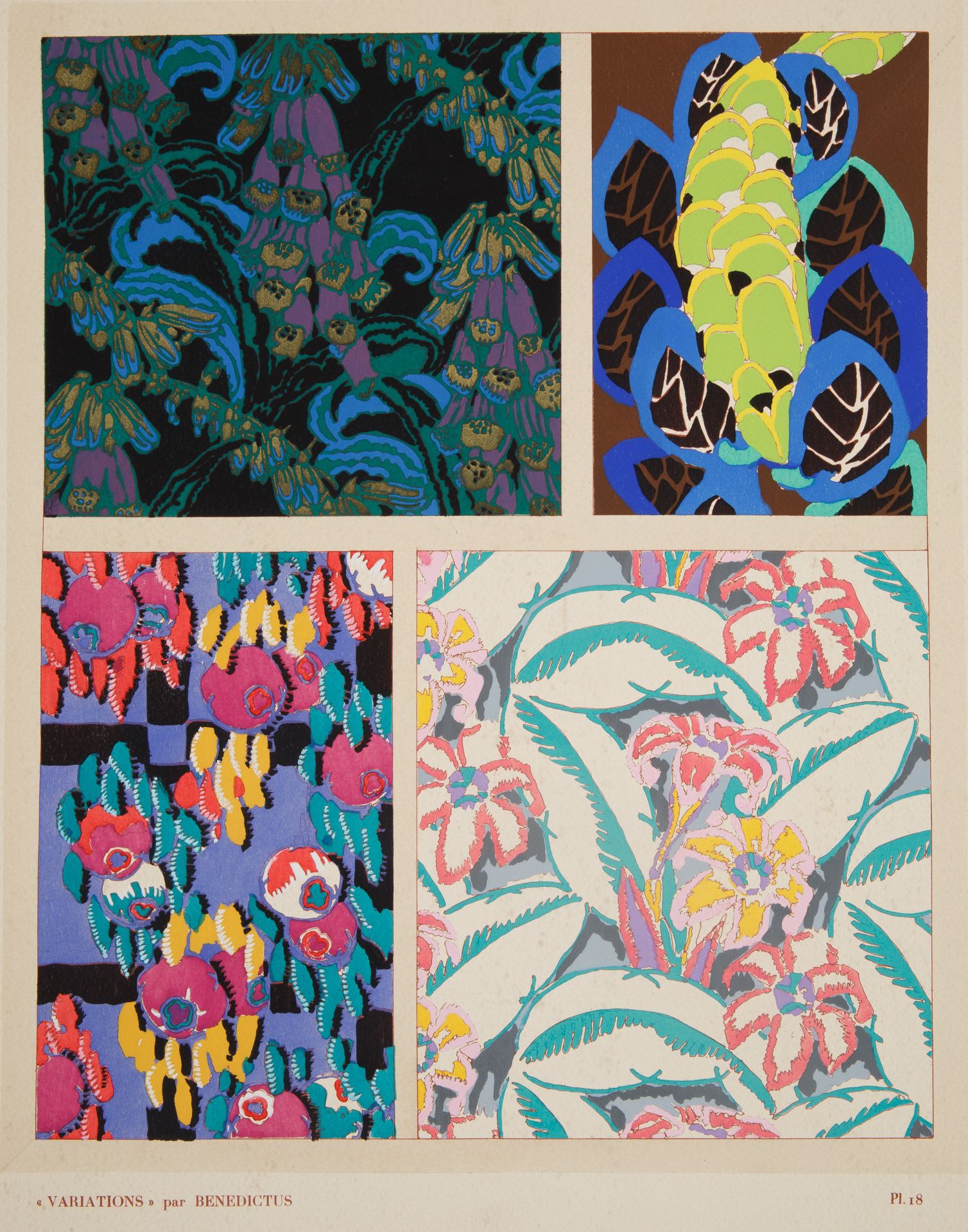 VARIATIONS FOLIO BY JEAN SAUDE (FRENCH 20TH CENTURY) AFTER EDOUARD BENEDICTUS (FRENCH 1879-1930) - Bild 8 aus 10