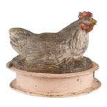 EARLY 20TH CENTURY A FOLK ART CHICKEN EGG DISPENSER