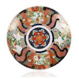 A MEIJI PERIOD (1868-1912) PORCELAIN IMARI PLATE