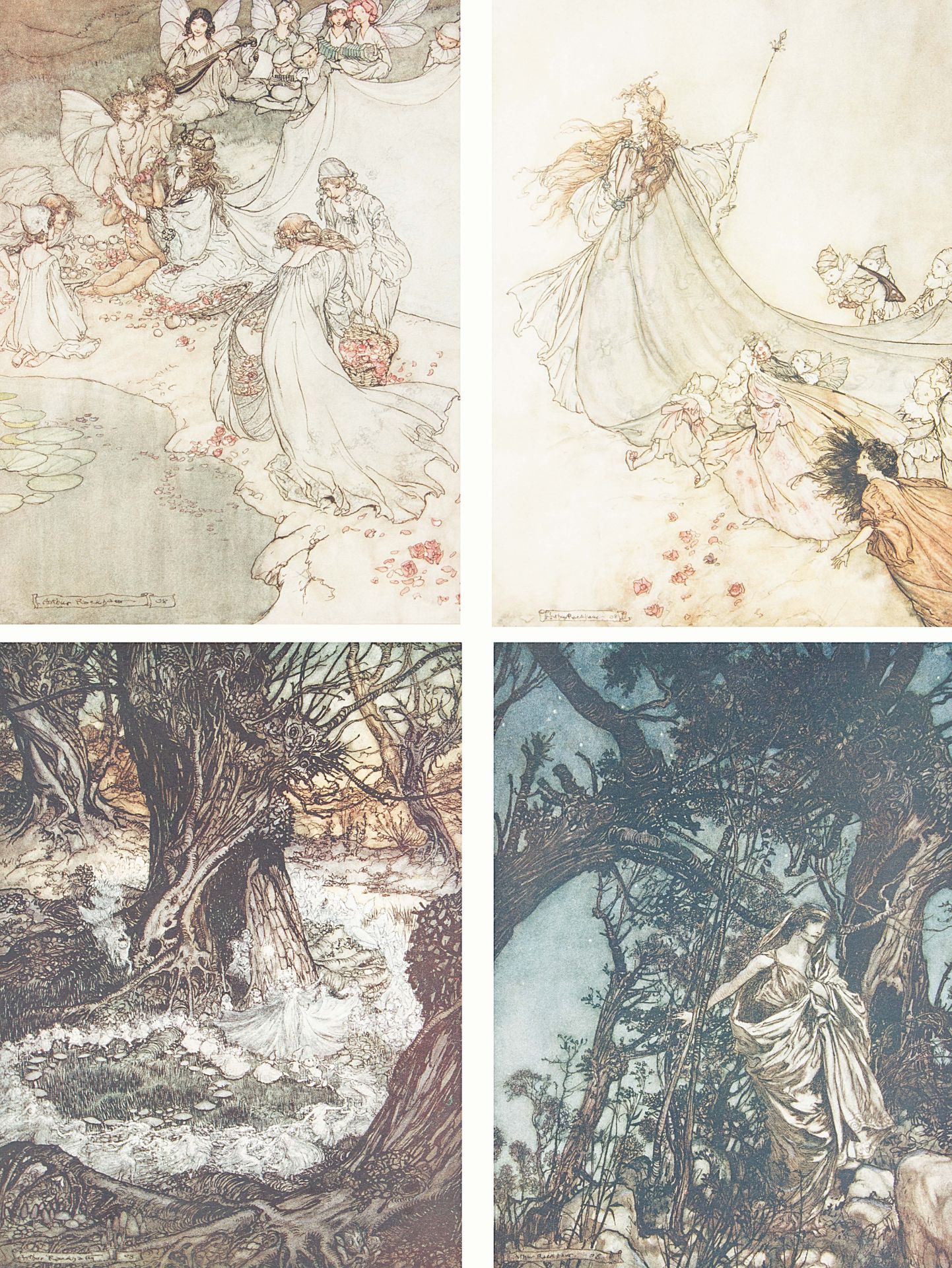 1908 MIDSUMMER NIGHT'S DREAM BY WILLIAM SHAKESPEARE, ILLUSTRATIONS BY ARTHUR RACKHAM - Bild 5 aus 7