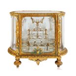 LATE 19TH-EARLY 20TH CENTURY FRENCH LOUIS XVI STYLE GILT BRONZE CAVE A LIQUEUR