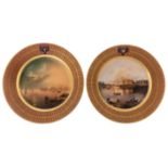 PAIR OF PERIOD NICHOLAS II PORCELAIN PLATES