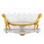 LIKELY BACCARAT ORMOLU BRONZE CRYSTAL CENTERPIECE