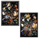 A PAIR OF ITALIAN PIETRA DURA PANELS