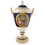 1870-1945 KPM PORCELAIN COVERED URN