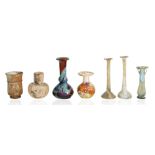 CIRCA 1ST CENTURY GROUP OF 7 BLOWN ROMAN VESSELS