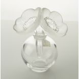 LALIQUE LES ANEMONES GLASS PERFUME BOTTLE