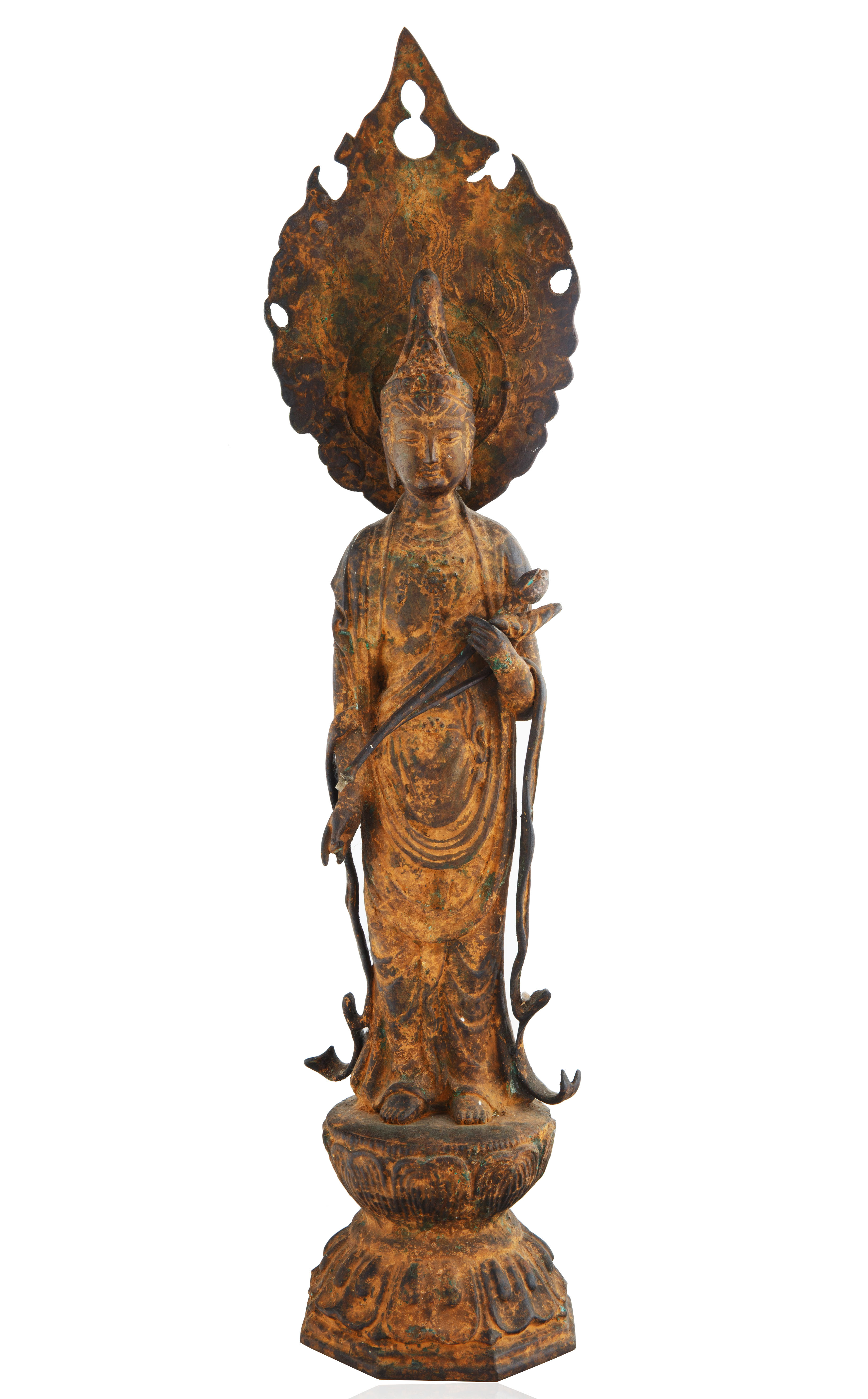 EARLY 20TH CENTURY JAPANESE BRONZE KANON FIGURE