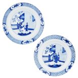 PAIR OF CHINESE XIANFENG PORCELAIN PLATES