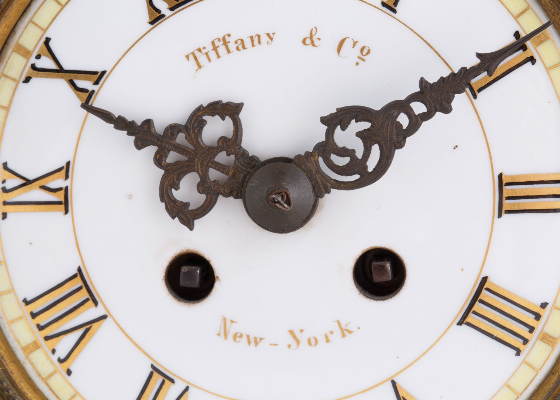 MEISSEN PORCELAIN CLOCK, RETAILED BY TIFFANY & CO - Bild 4 aus 6