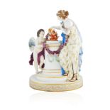 MEISSEN PORCELAIN ALLEGORICAL FIGURAL GROUP