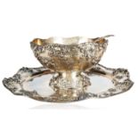 THEODORE B. STARR LARGE SILVER PUNCH BOWL