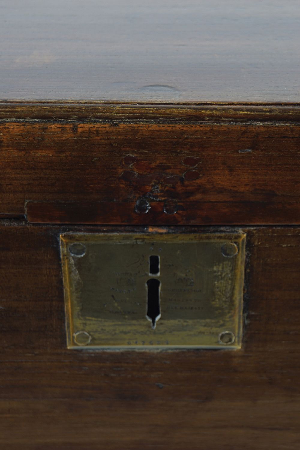 IRISH 18TH-CENTURY MAHOGANY TRUNK - Image 3 of 3