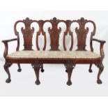 DUBLIN MAHOGANY HALL SETTEE