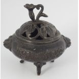 CHINESE QING BRONZE CENSOR