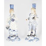 19TH-CENTURY PORCELAIN FIGURAL CANDLESTICKS