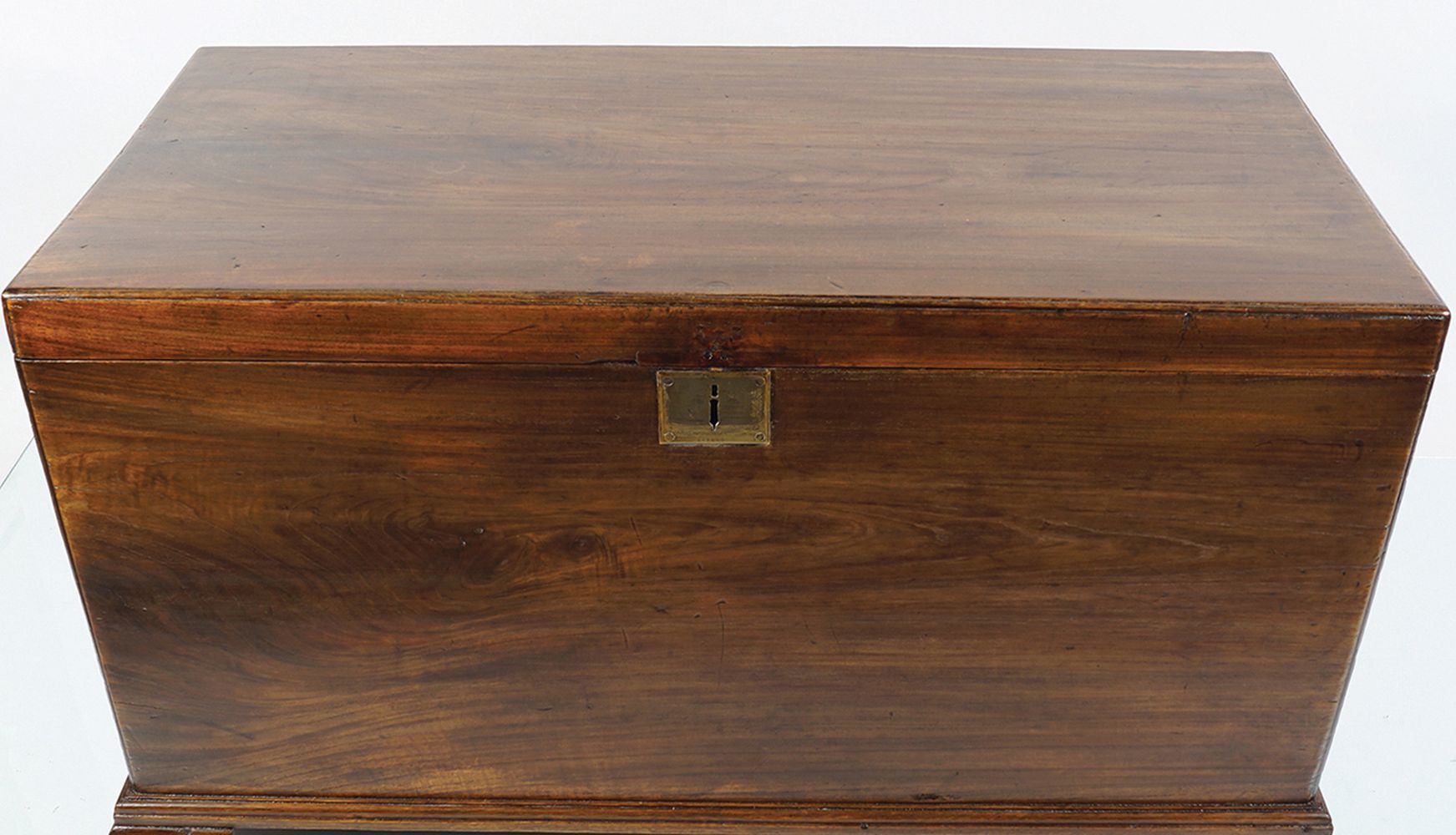 IRISH 18TH-CENTURY MAHOGANY TRUNK - Image 2 of 3