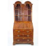 18TH-CENTURY WALNUT BUREAU BOOKCASE