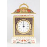 ROYAL CROWN DERBY CARRIAGE CLOCK