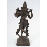 18TH-CENTURY INDIAN BRONZE DEITY