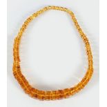 ART NOVEAU AMBER GEOMETIC BEADS