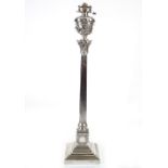 IMPORTANT 19TH-CENTURY SILVER GILT BRASS STANDARD LAMP