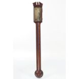 GEORGE III MAHOGANY STICK BAROMETER