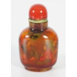 19TH-CENTURY CHINESE GLASS SNUFF BOTTLE