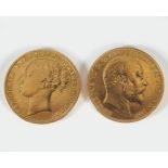 TWO GOLD SOVEREIGNS