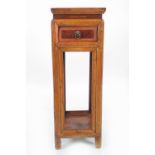 CHINESE QING FRUITWOOD PEDESTAL