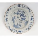 18TH-CENTURY DUTCH DELFT BLUE AND WHITE CHARGER