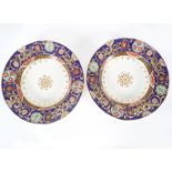 PAIR OF 19TH-CENTURY IRONSTONE PLATES