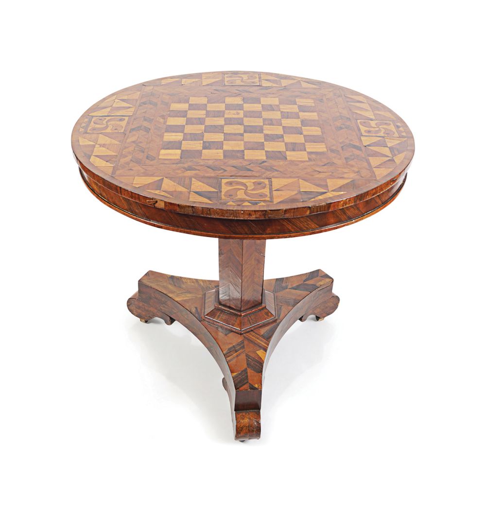 19TH-CENTURY WALNUT CENTRE TABLE