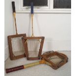 3 VINTAGE RACKETS