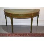 EDWARDIAN PAINTED AND PARCEL GILT PIER TABLE