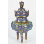 NINETEENTH-CENTURY CLOISONNE INSENSE BURNER