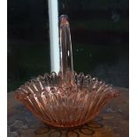 CARNIVAL GLASS BASKET