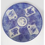 19TH-CENTURY JAPANESE BLUE AND WHITE PLATE