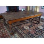 19TH-CENTURY OAK KITCHEN TABLE